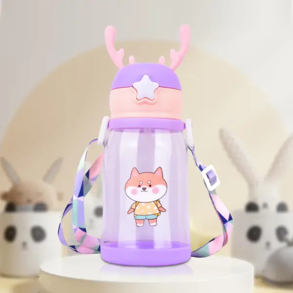 kids school water bottle | water bottle with straw | best water bottle with straw | drink bottle with straw | bottle with straw | clear water bottle with straw | cartoon water bottles | Children Water Bottle for School