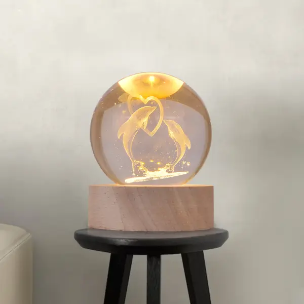 Best Gift Items | 3d galaxy crystal ball night lamp | dolphin crystal ball | dolphin glass ball | home dacor | light lamp | aesthetic lamp