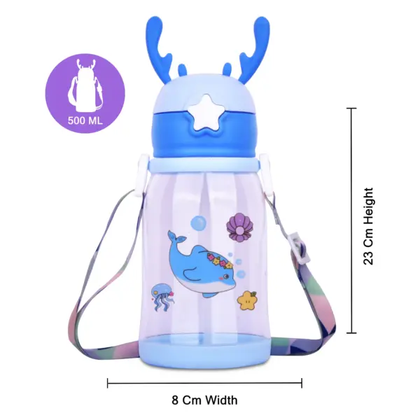 kids school water bottle | water bottle with straw | best water bottle with straw | drink bottle with straw | bottle with straw | clear water bottle with straw | cartoon water bottles | Children Water Bottle for School
