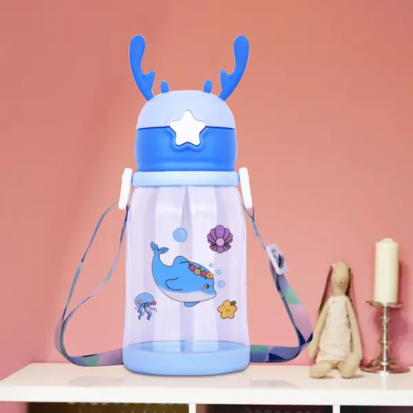 kids school water bottle | water bottle with straw | best water bottle with straw | drink bottle with straw | bottle with straw | clear water bottle with straw | cartoon water bottles | Children Water Bottle for School