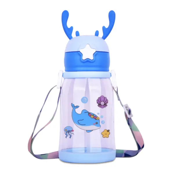 kids school water bottle | water bottle with straw | best water bottle with straw | drink bottle with straw | bottle with straw | clear water bottle with straw | cartoon water bottles | Children Water Bottle for School