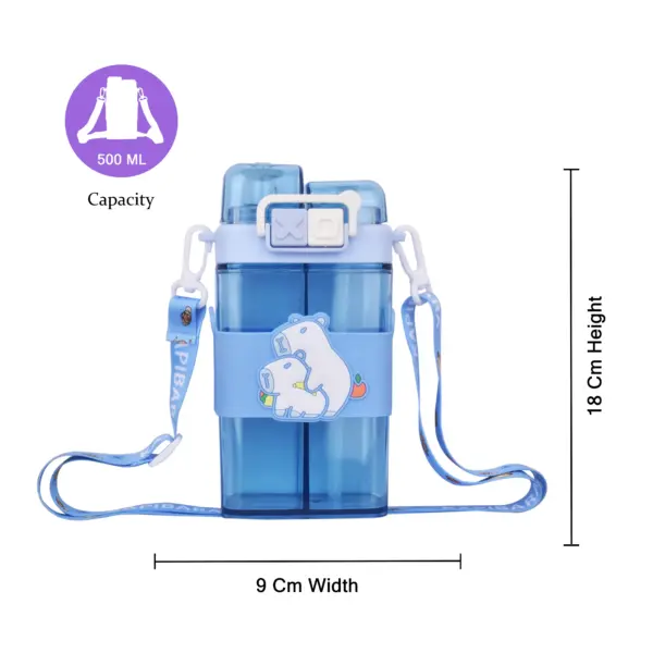 Capybara Water Bottle | Capybara Water Bottle Online | Capybara Water Bottle Sale | Capybara Water Bottle Price | 2 in 1 water bottle | juice water bottle | juice bottle with straw | water juice bottle | two in one water bottle | Water Bottle for School | Kids Water Bottle | Childrens Water Bottle
