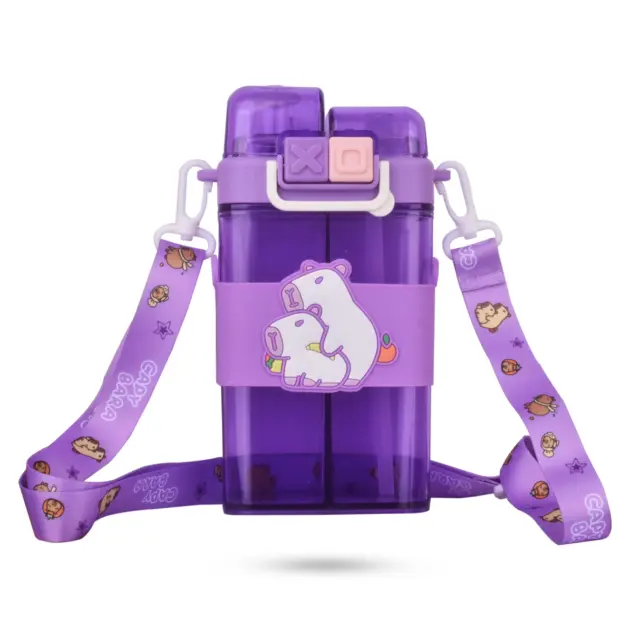 Capybara Water Bottle | Capybara Water Bottle Online | Capybara Water Bottle Sale | Capybara Water Bottle Price | 2 in 1 water bottle | juice water bottle | juice bottle with straw | water juice bottle | two in one water bottle | Water Bottle for School | Kids Water Bottle | Childrens Water Bottle
