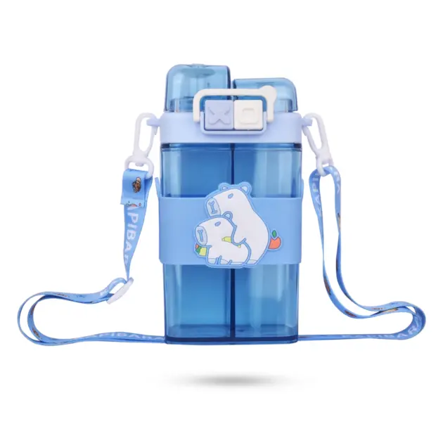 Capybara Water Bottle | Capybara Water Bottle Online | Capybara Water Bottle Sale | Capybara Water Bottle Price | 2 in 1 water bottle | juice water bottle | juice bottle with straw | water juice bottle | two in one water bottle | Water Bottle for School | Kids Water Bottle | Childrens Water Bottle