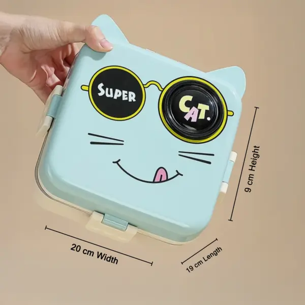 Cat Lunch Box / Childrens Lunch Box - Insulated Lunch Box - Image 4