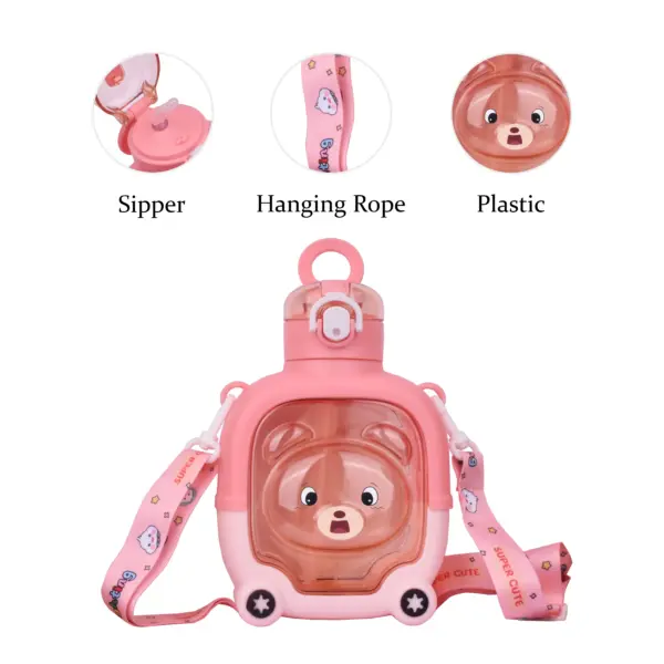 bear water bottl | teddy bear water bottle | polar bear water bottle | cute bear water bottle | teddy bear drink bottle | kawaii bear water bottle | bear shaped water bottle | rope water bottle | Water Bottle for School | Kids Water Bottle | Childrens Water Bottle