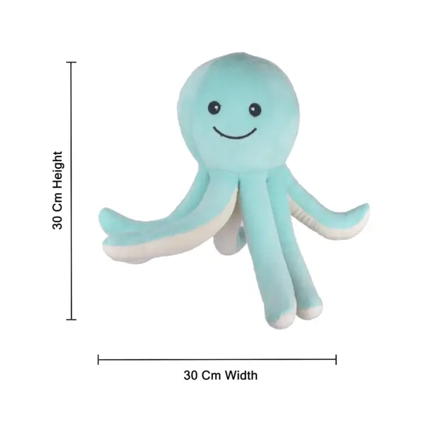 Octopus Plush Toy / Kids Soft Toys (Green) - Image 3