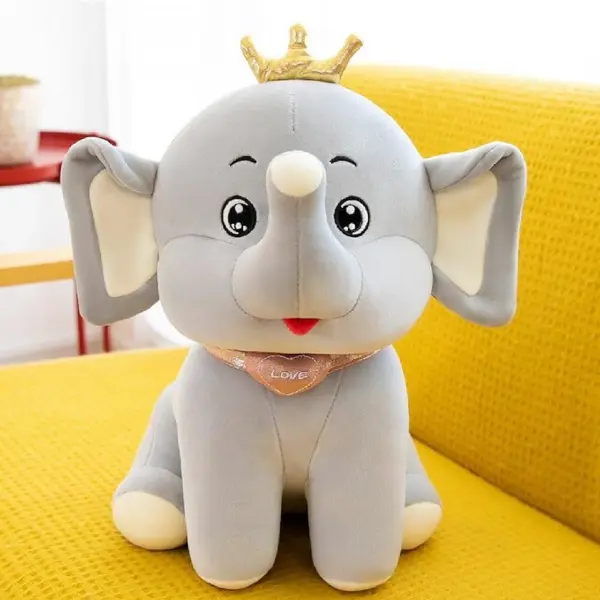 Elephant Soft Toys | Kids Plush Toys (Grey)