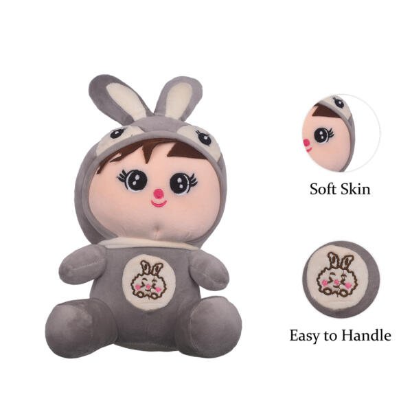 Bunny Soft Toys for Kids (Grey) / Cuddle Soft Toys - Image 2