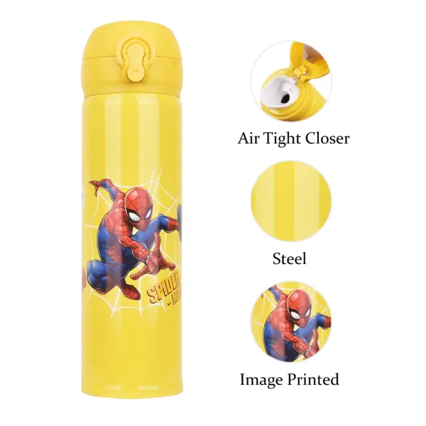 Yellow Spider Man Water Bottle / Kids Water - Image 2