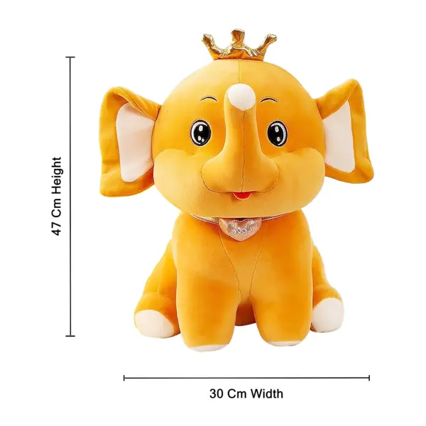 Elephant Soft Toys | Baby Plush Toys (Yellow) - Image 3
