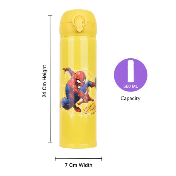 Yellow Spider Man Water Bottle / Kids Water - Image 3