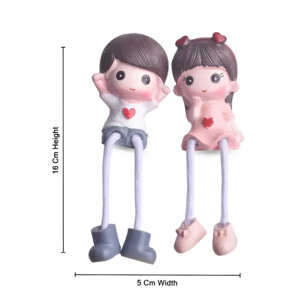 Couple Miniature Idol with Heart | Love Statue - Image 3