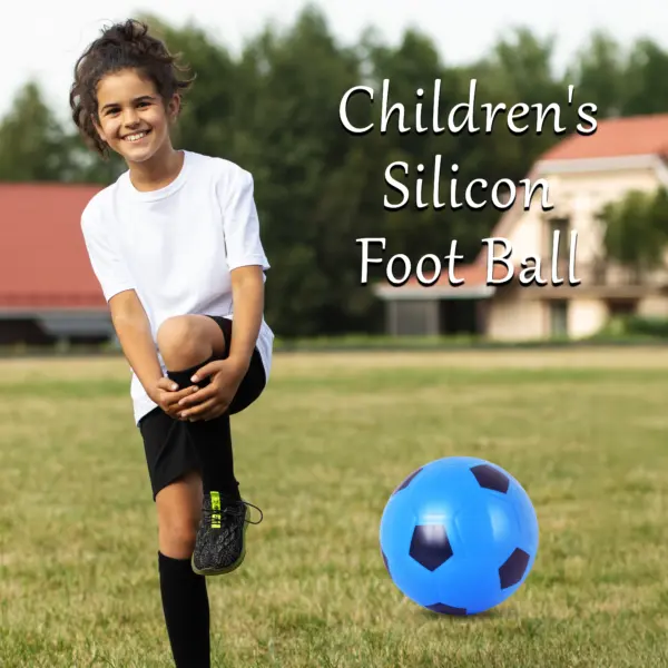 Soft Football Ball | Printed Foot Ball | Children's Toys Foot Ball (Blue) - Image 3