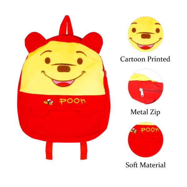 school bag | kids backpacks | backpacks for school | kids school bag | children's school bag | Velvet School Bag | cartoon designed bag | soft skin bag | light weight bag | teddy bag