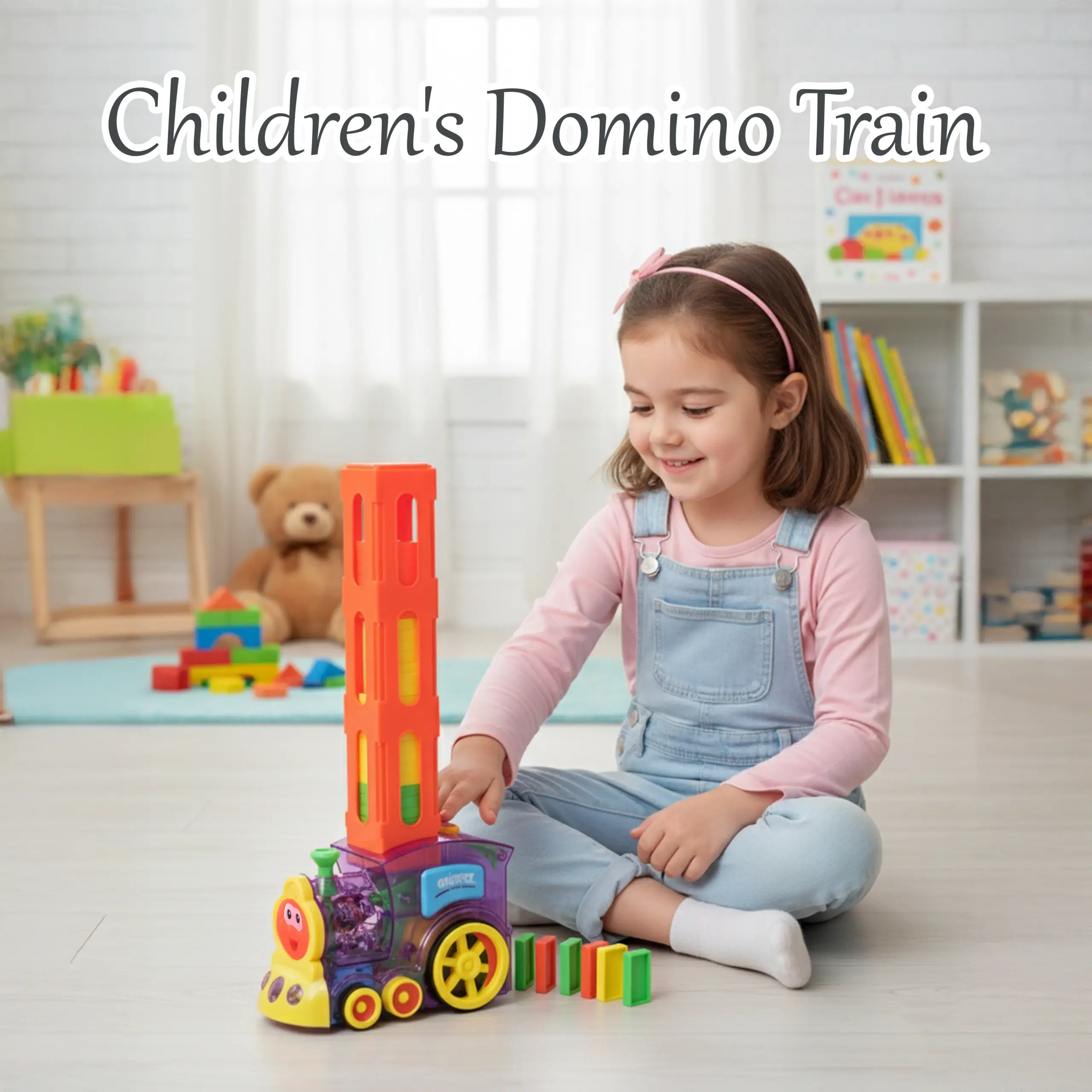 Automatic Domino Train Toy | Domino Train Toy - Image 4