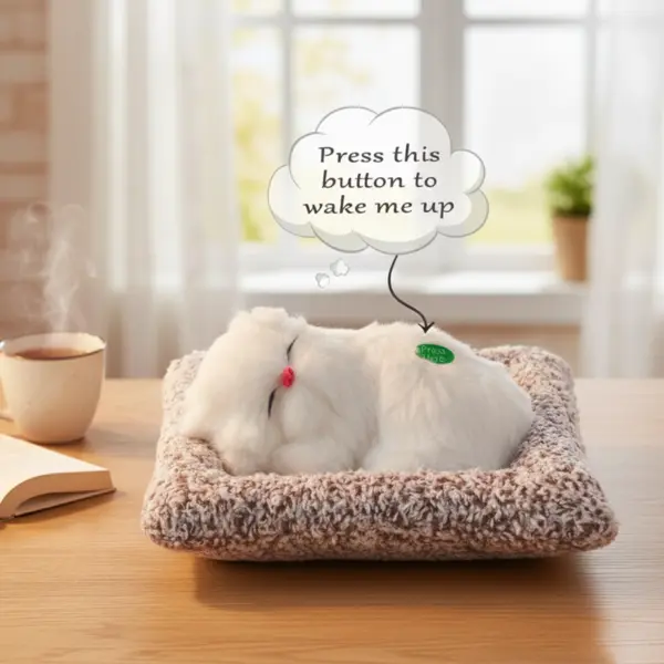 Sleeping Cat Toy | Plush Sleeping Cat with Sound - Image 4