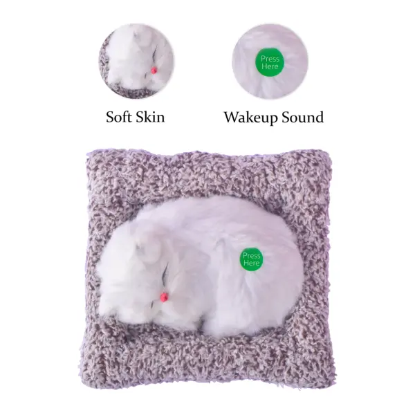 Sleeping Cat Toy | Plush Sleeping Cat with Sound - Image 2