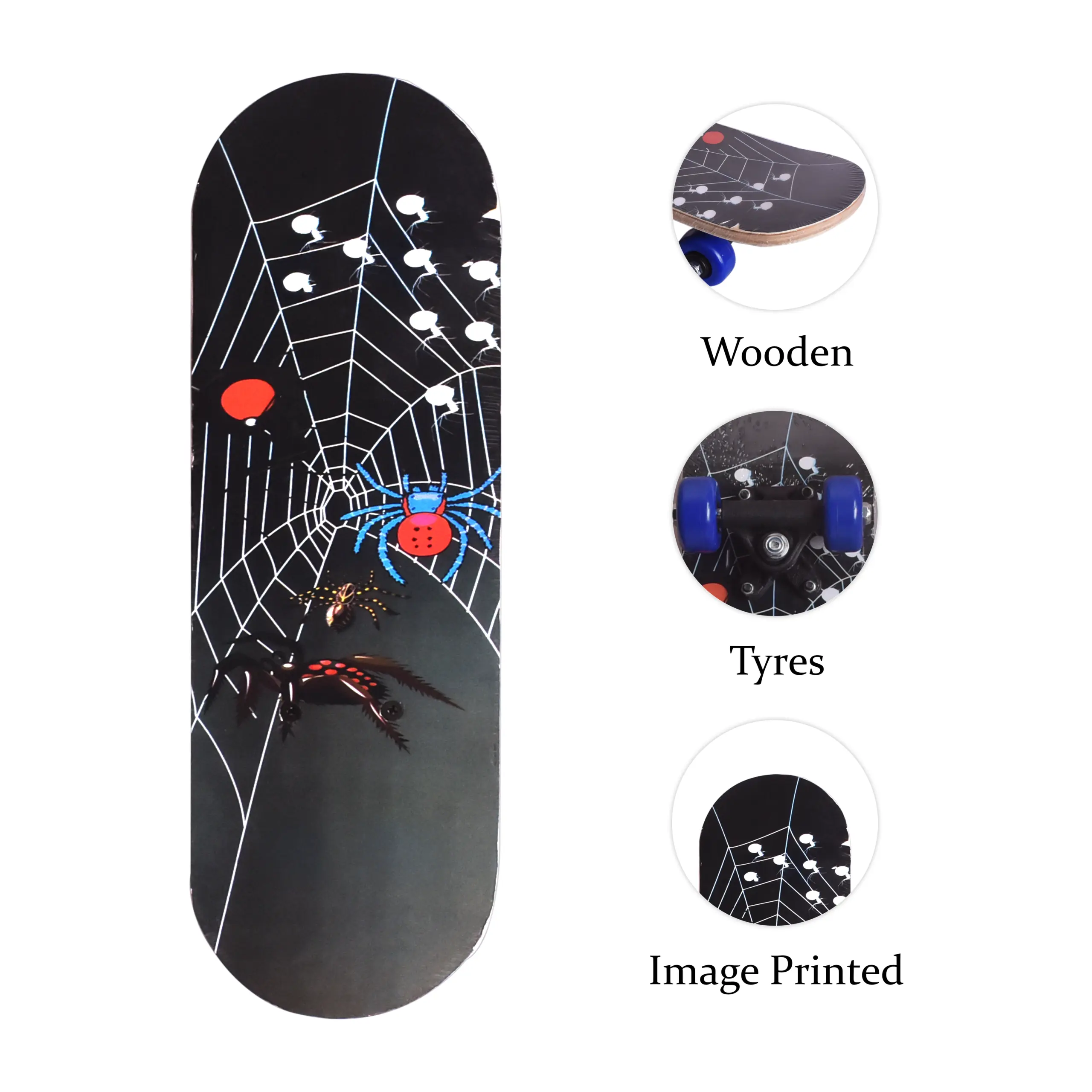 Kids Skateboard | Wooden Skating Board (Wooden) - Image 2