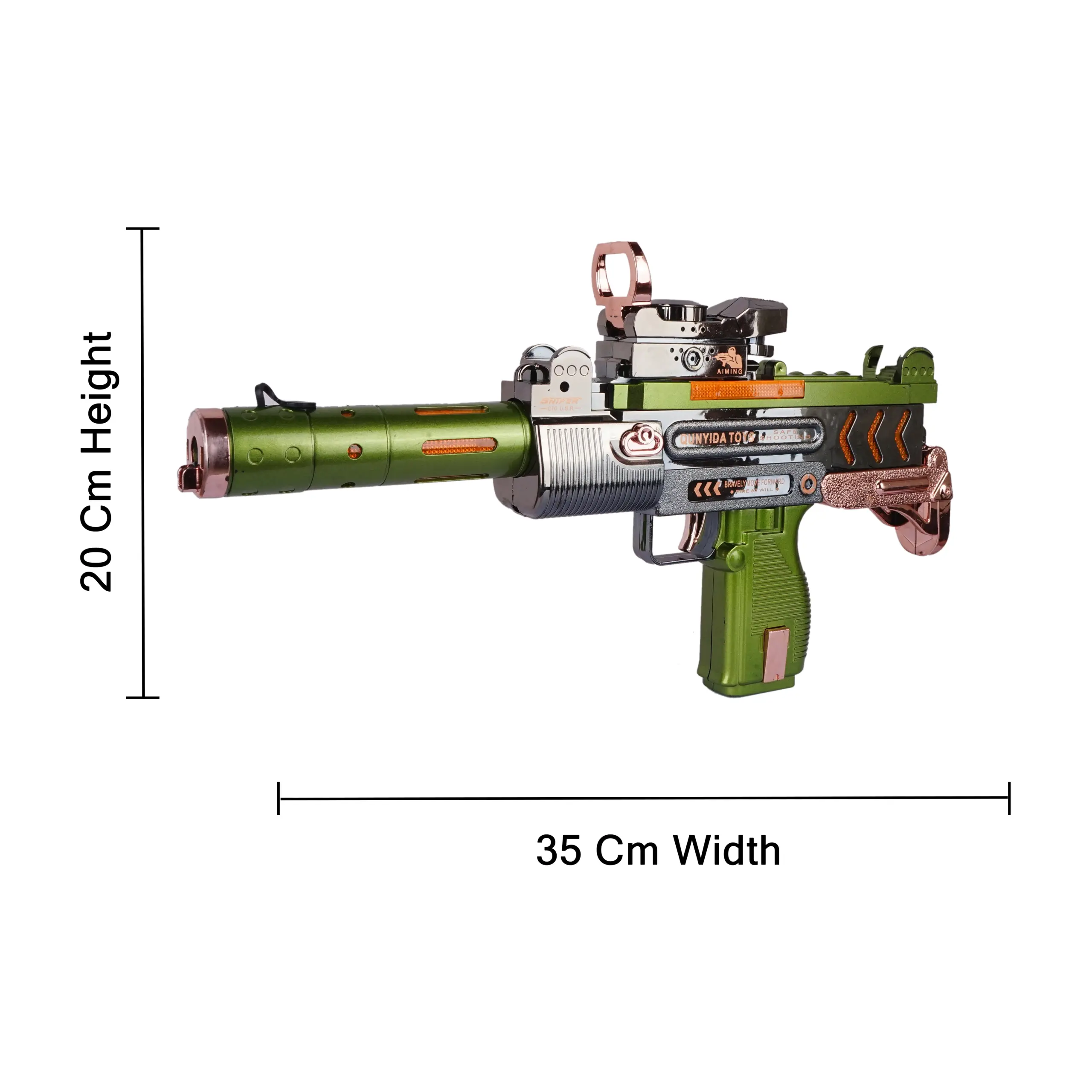 Musical Smoke Gun Toy with Moving Top Loader - Image 3