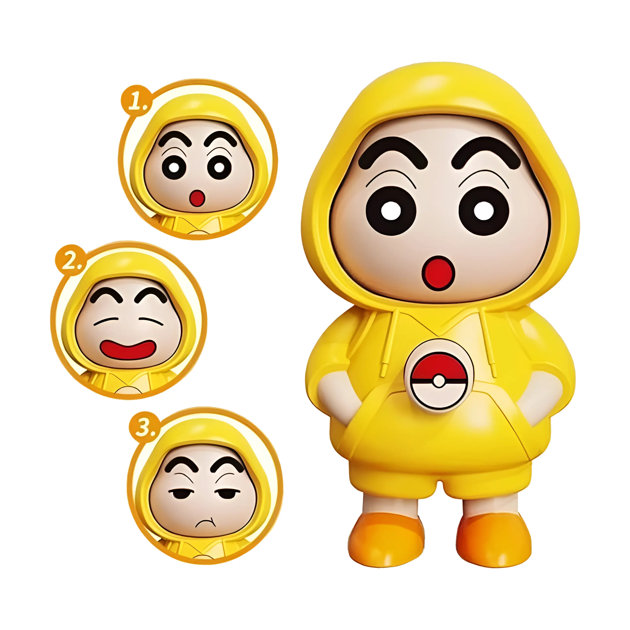 Face Changing Shinchan Keychain | Cartoon Keychain - Image 2