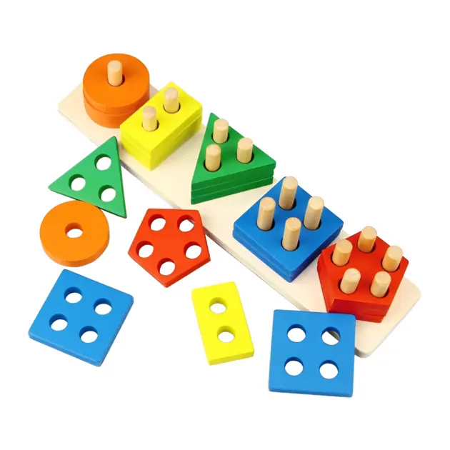 geometric wooden puzzle | wooden rainbow puzzle | wooden stacking puzzle | geo shape puzzles | geometric shapes puzzles | montessori geometric puzzle | wooden geometric shapes puzzle | shape stacking puzzle